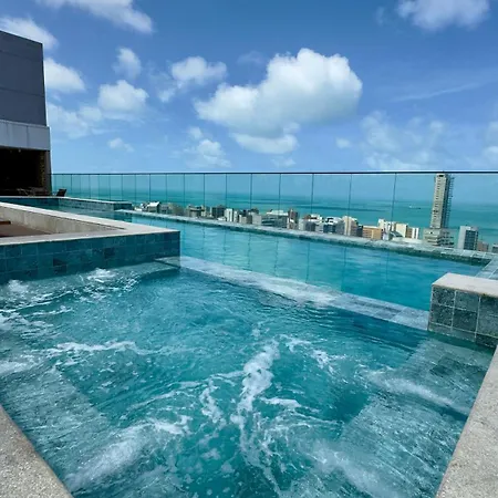 Apartamento Studio-piscina Academia No Meireles-predio Novo Perto Rooftop