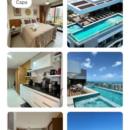 Apartamento Studio-piscina Academia No Meireles-predio Novo Perto Rooftop Fortaleza (Ceara)