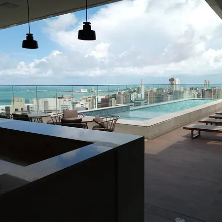 Studio-piscina Academia No Meireles-predio Novo Perto Rooftop Apartamento *