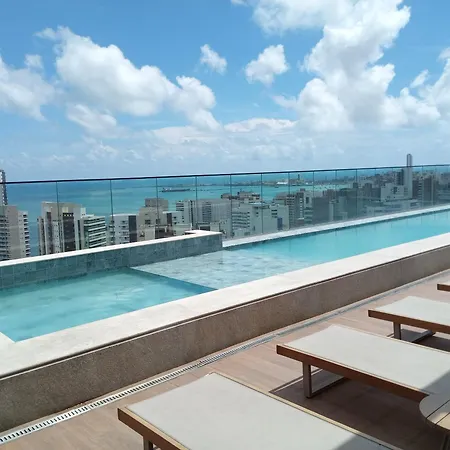 Studio-piscina Academia No Meireles-predio Novo Perto Rooftop Fortaleza (Ceara)